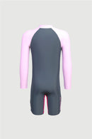 Sun Paradise One Piece UV Long Sleeve Half Swimming Suit for Junior