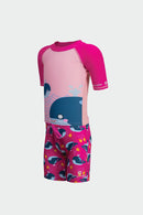 Sun Paradise Junior Two Piece UV Whale Half Suit