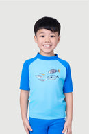 Sun Paradise Junior Two Piece UV Fish Half Suit