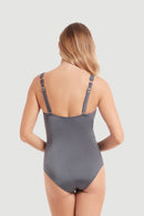 Sunseeker Ladies' 1pc Pleated Front Swimsuit