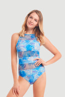 Sunseeker Ladies 1pc High Neck Swimsuit