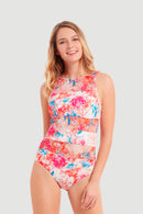 Sunseeker Ladies 1pc High Neck Swimsuit