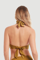 Sunseeker Pleated Halter Bikini Top