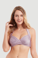 Sunseeker Pleated Halter Bikini Top