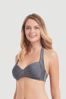 Sunseeker Pleated Halter Bikini Top