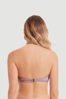 Sunseeker Pleated Bandeau Bikini Top