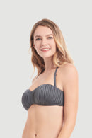 Sunseeker Pleated Bandeau Bikini Top