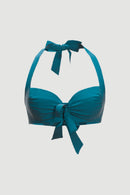 Sunseeker Tie Front Halter Bikini Top