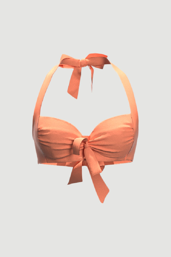 Sunseeker Tie Front Halter Bikini Top