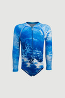 Arena Girls' One Piece Long Sleeved Swimsuit