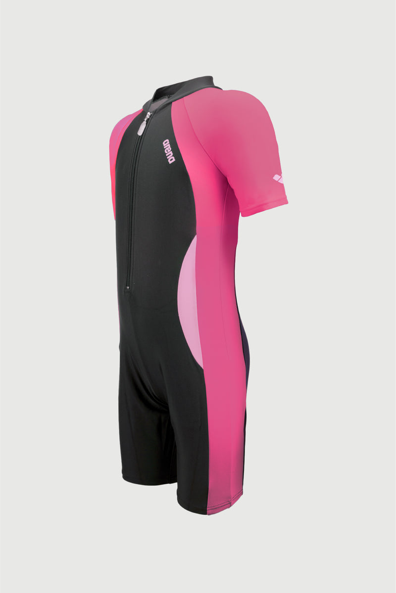 Arena Junior One Piece Short Sleeve UV Half Swimming Suit