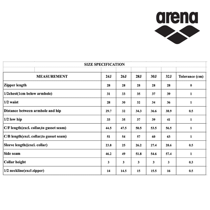 Arena One Piece UV Short Sleeve Half Swimming Suit for Kids