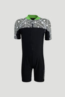 Arena Junior One Piece UV Short Sleeve Half Swimming Suit