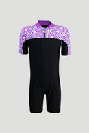 Arena Junior One Piece UV Short Sleeve Half Swimming Suit