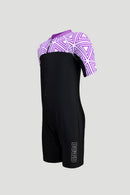 Arena Junior One Piece UV Short Sleeve Half Swimming Suit