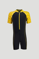 Arena Junior One Piece UV Short Sleeve Half Swimming Suit