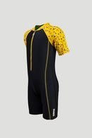 Arena Junior One Piece UV Short Sleeve Half Swimming Suit