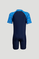 Arena Junior One Piece UV Short Sleeve Half Swimming Suit