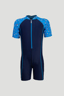 Arena Junior One Piece UV Short Sleeve Half Swimming Suit