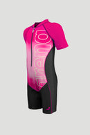 Arena Junior One Piece UV Short Sleeve Half Swimming Suit
