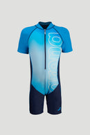 Arena Junior One Piece UV Short Sleeve Half Swimming Suit