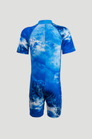 Arena Junior One Piece UV Short Sleeve Half Swimming Suit