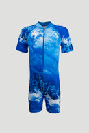 Arena Junior One Piece UV Short Sleeve Half Swimming Suit