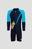 Arena Junior One Piece Long Sleeve UV Half Swimming Suit