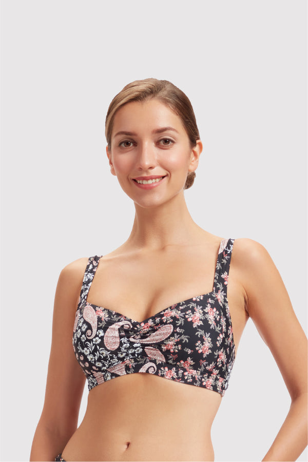 Sunseeker Ladies' Sweet Paisley Plus Cup Bikini Top