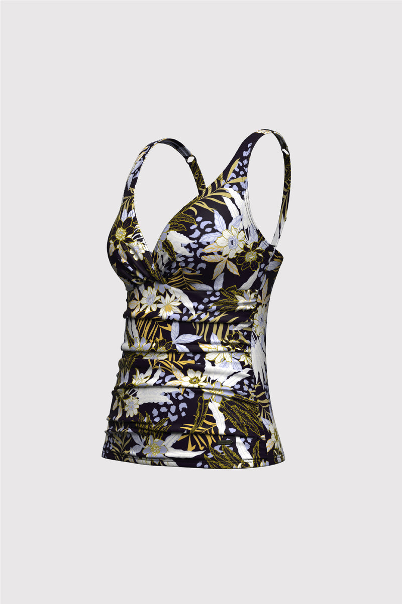 Sunseeker Ladies' Elevated Tropics Plus Cup Tankini Top