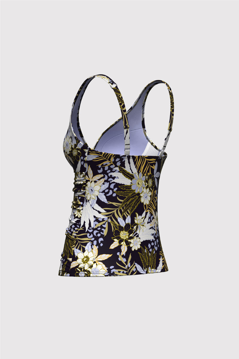 Sunseeker Ladies' Elevated Tropics Plus Cup Tankini Top