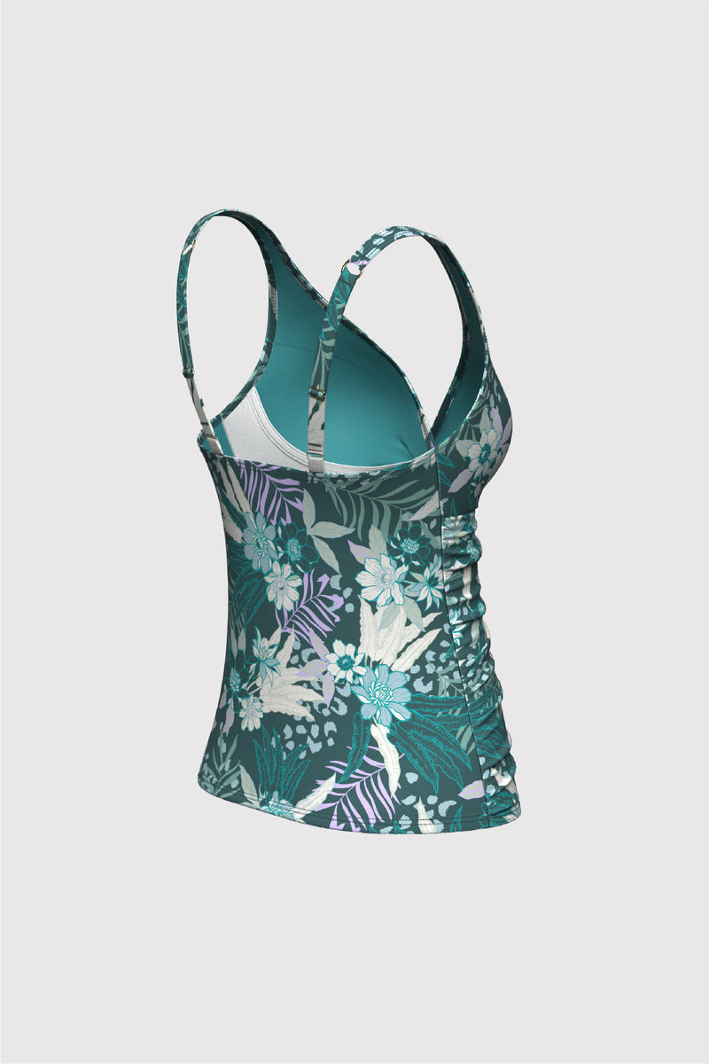 Sunseeker Ladies' Elevated Tropics Plus Cup Tankini Top