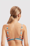 Sunseeker Ladies' Baydere Stripe Plus Cup Underwire Bikini Top