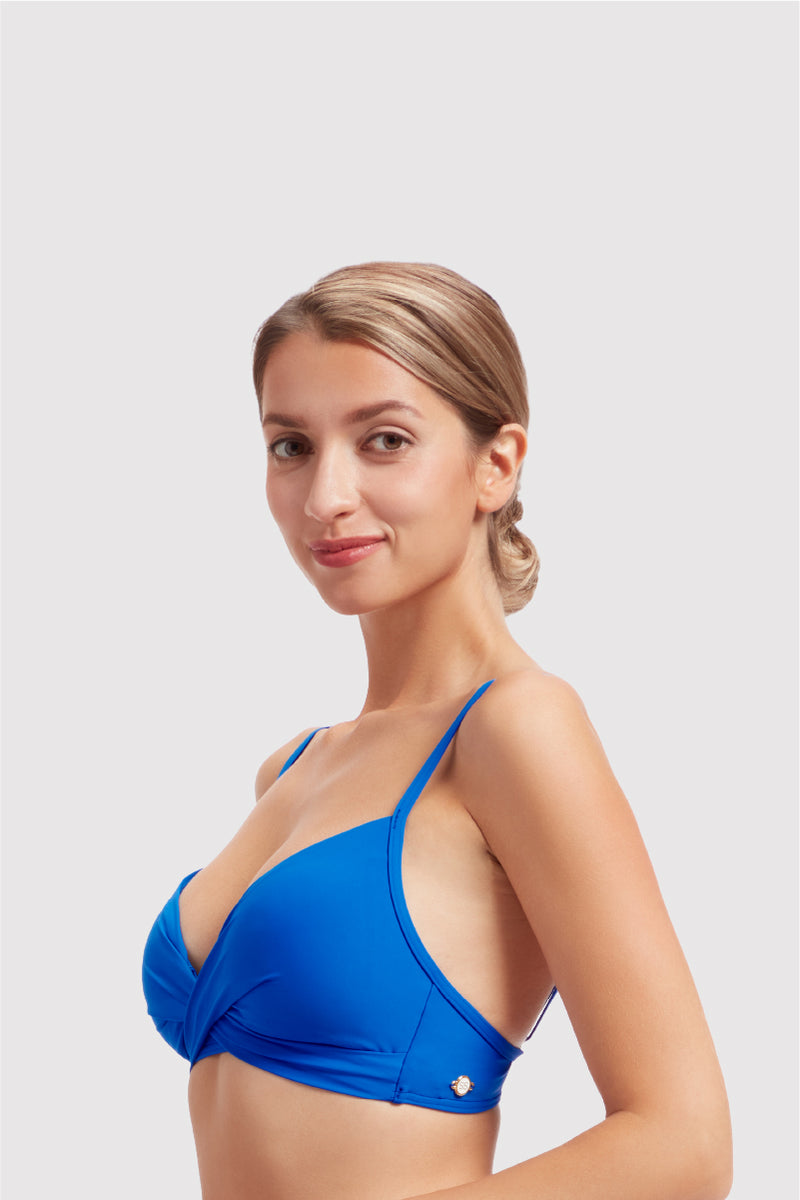 Sunseeker Ladies' Core Solid Cross Front Bikini Top