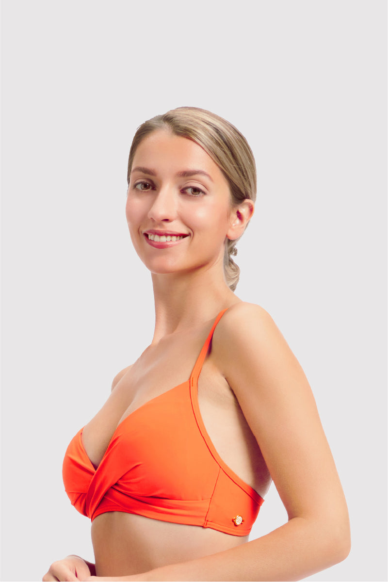 Sunseeker Ladies' Core Solid Cross Front Bikini Top