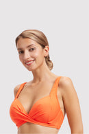 Sunseeker Ladies' Core Solid Plus Cup Underwire Bikini Top